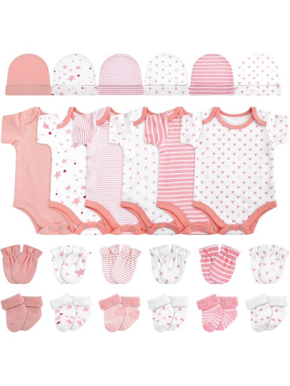 Adorable 6-Piece Preemie Clothing Set - Soft, Cozy, and Stylish Baby Outfits